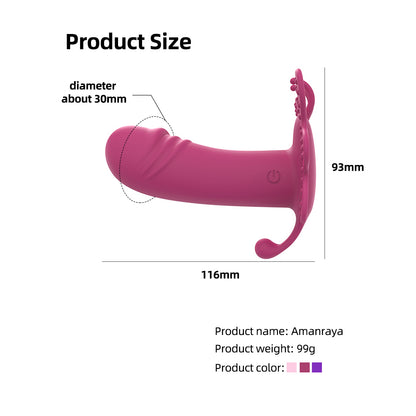 Erotische Vagina Tragbarer Vibrator 10 Geschwindigkeiten Vibrierender Klitoris-Stimulator Sexspielzeug Panty Vibes