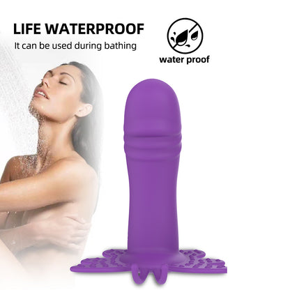 Erotische Vagina Tragbarer Vibrator 10 Geschwindigkeiten Vibrierender Klitoris-Stimulator Sexspielzeug Panty Vibes