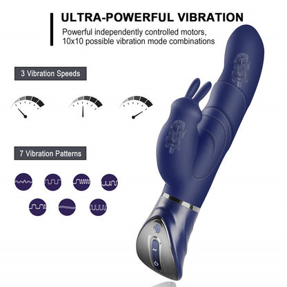 Premium Powerful Rabbit Vibrator Dual Motor Massager Sex Toy