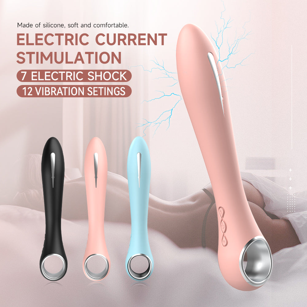 Elektrischer Stromstimulator, elektrischer Schock, Impuls, Vibrationsfunktion, Vibrator, Sexspielzeug, Massagestab