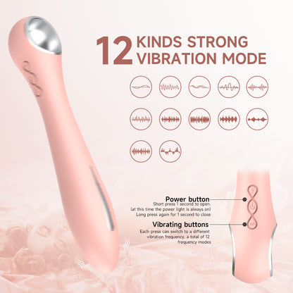 Estimulación de corriente eléctrica Choque eléctrico Pulso Función de vibración Vibrador Juguete sexual Varita de masaje