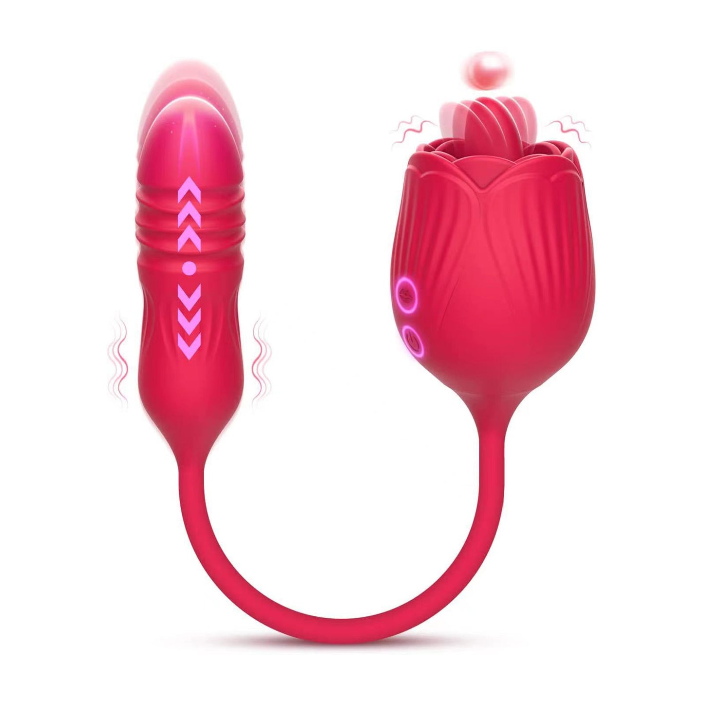 Sucking Rose Vibrator Trusting Massager Adult Toy