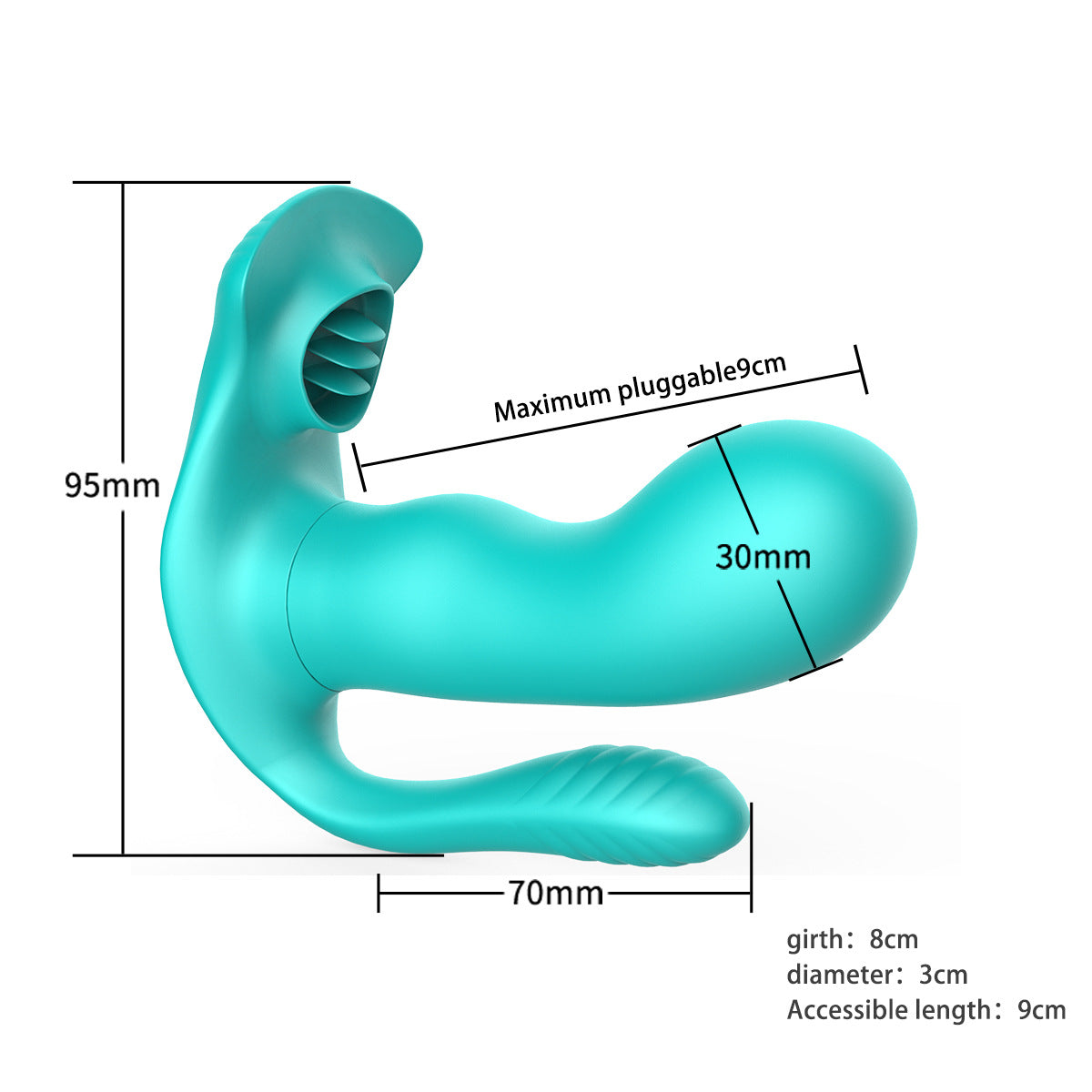 Sirena femenina que lleva el pene Control remoto inalámbrico Conversión de frecuencia Tercera generación Dispositivo de masturbación oscilante vibrante Productos para adultos