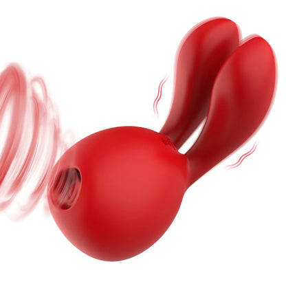 Bunny Rabbit Sucker Vibrating Stick Dispositivo de masturbación femenina Saltar huevos Juguetes sexuales Vibrating Breast Clip Succión de senos y clítoris