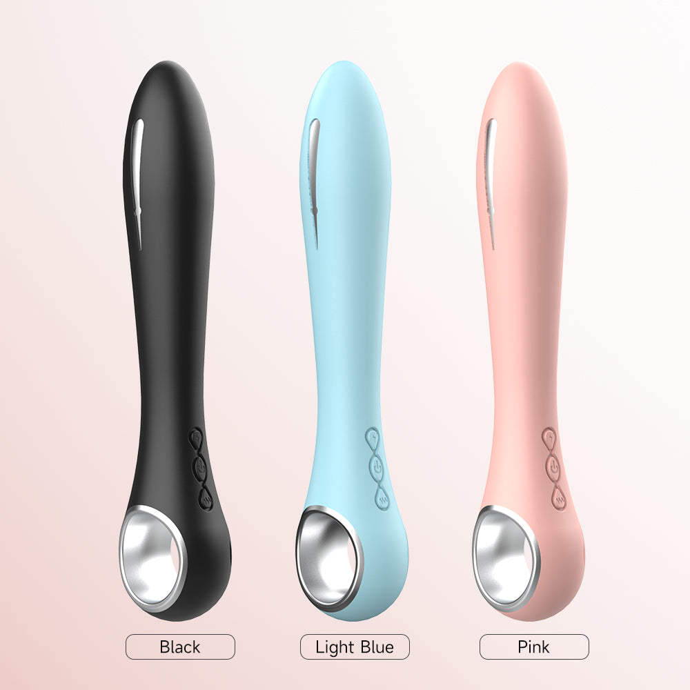 Estimulación de corriente eléctrica Choque eléctrico Pulso Función de vibración Vibrador Juguete sexual Varita de masaje