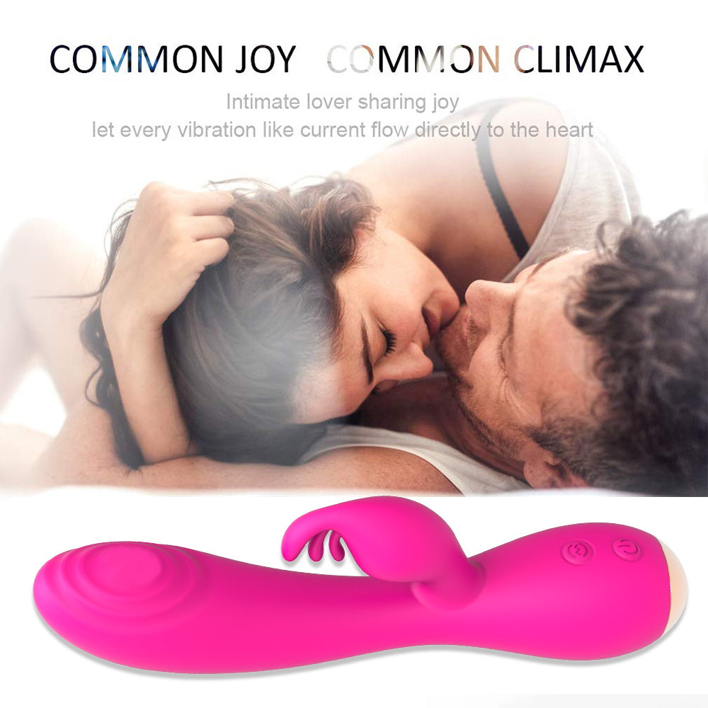 G-spot Flapping Clitoral Stimulation Heating Massager Sex Toy Rabbit Vibrator