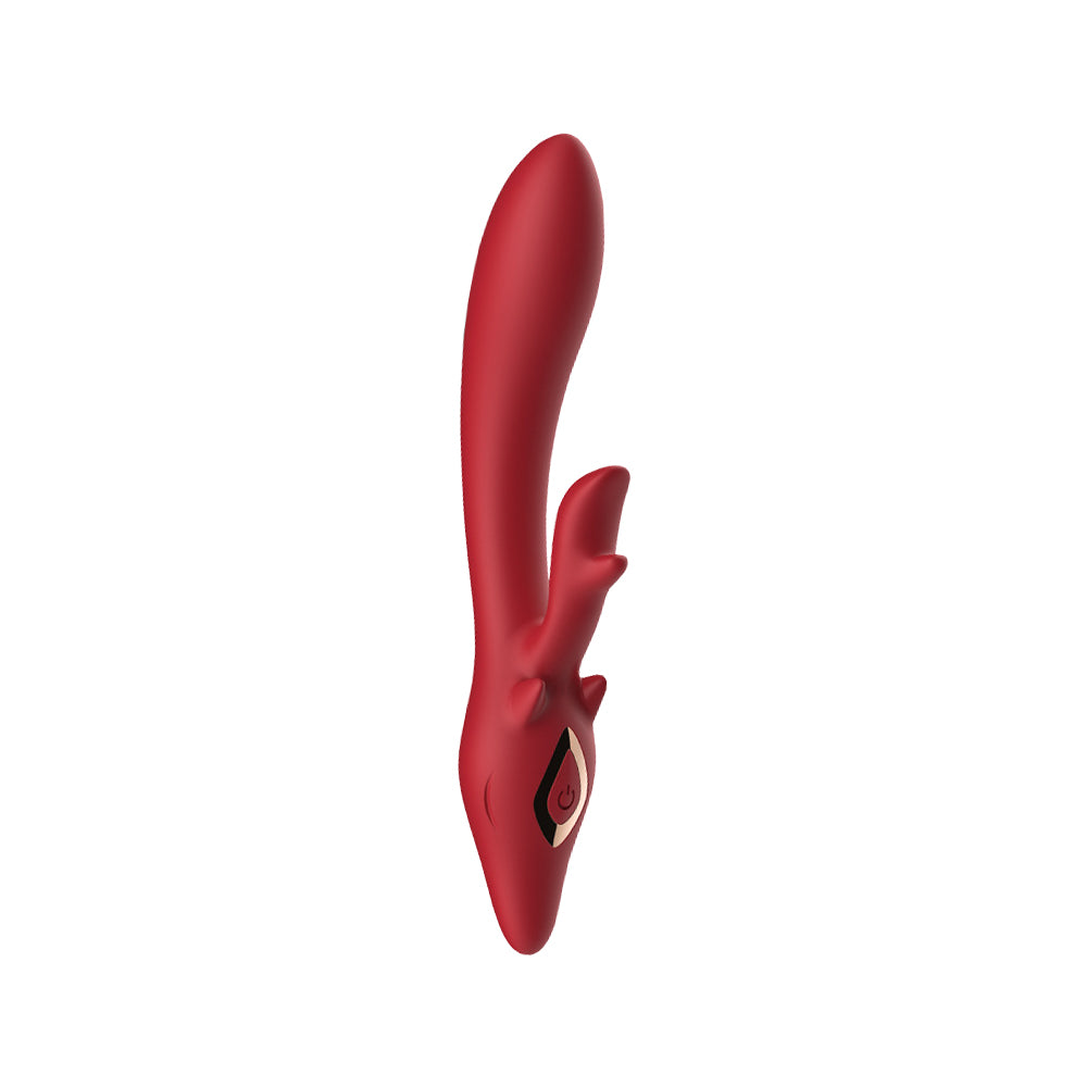 Deer Shape Dual Stimulation Vibrating Massager Rabbit Vibrator