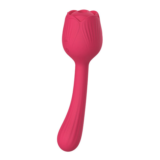 Vibrating Sucking Rose Vibrator Massager Sex Toy