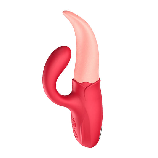 Honey Tongue Vibrador de cuarta generación Vibrador de choque fuerte de 10 frecuencias