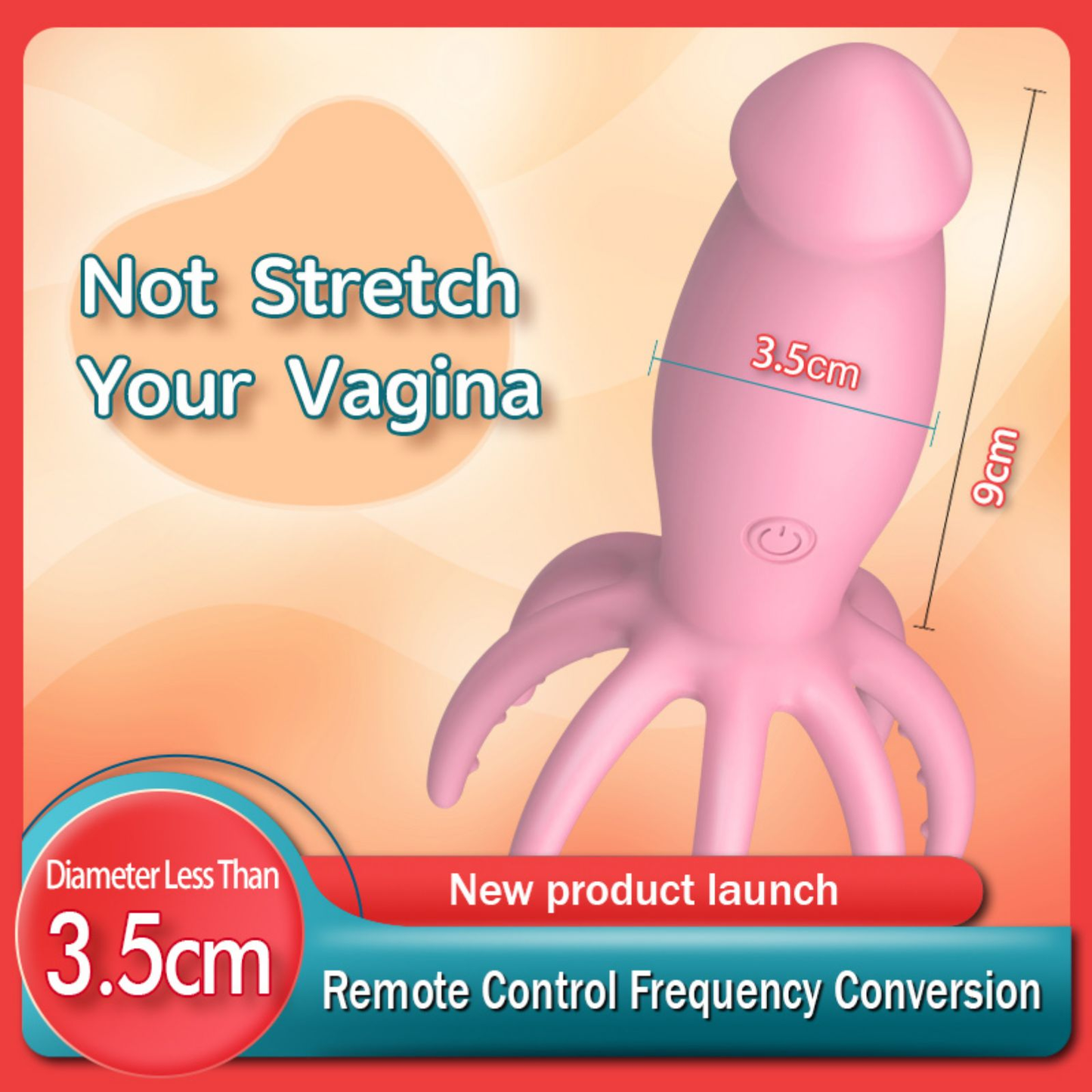 Octopus Remote Controlled Dual Head 8 tentacles Vibration Dildo Vibrator