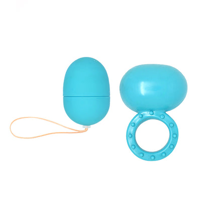 Huevo vibrador de bala con control remoto con anillo Pareja Juguete sexual