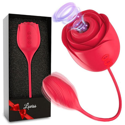 Cola de succión Rose Vibrating Massager Bullet Vibrator Sex Toy