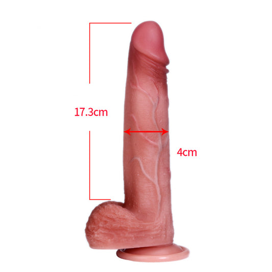 Realistic Dildo with Strong Suction Cup Dildos, Clitoral G-spot and Anal Adult Sensory Sex Toy for Women